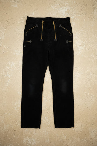 Pantalon noir en velours côtelé – BY KER
