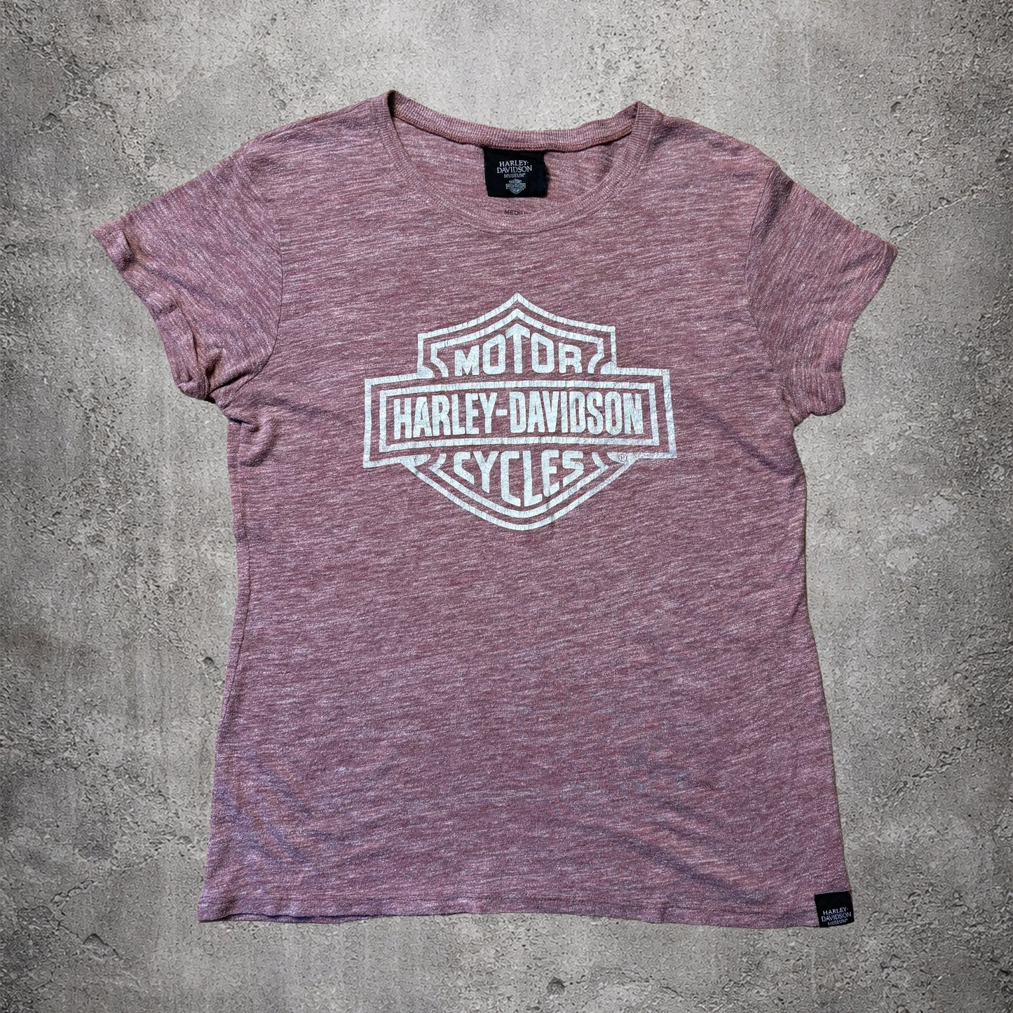 T-shirt rouge/rose Harley Davidson – Taille L