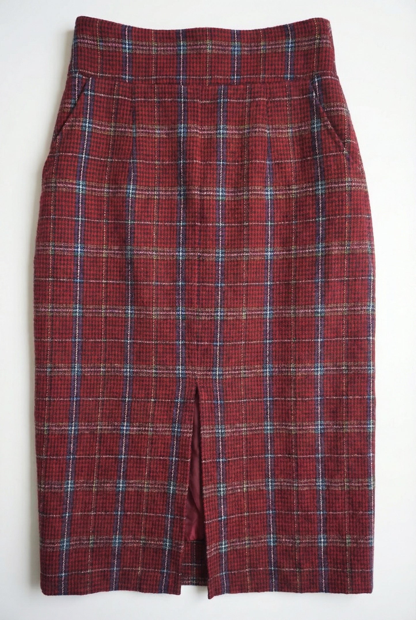 Jupe Longue Motif Tartan - by FABSO - Taille : S