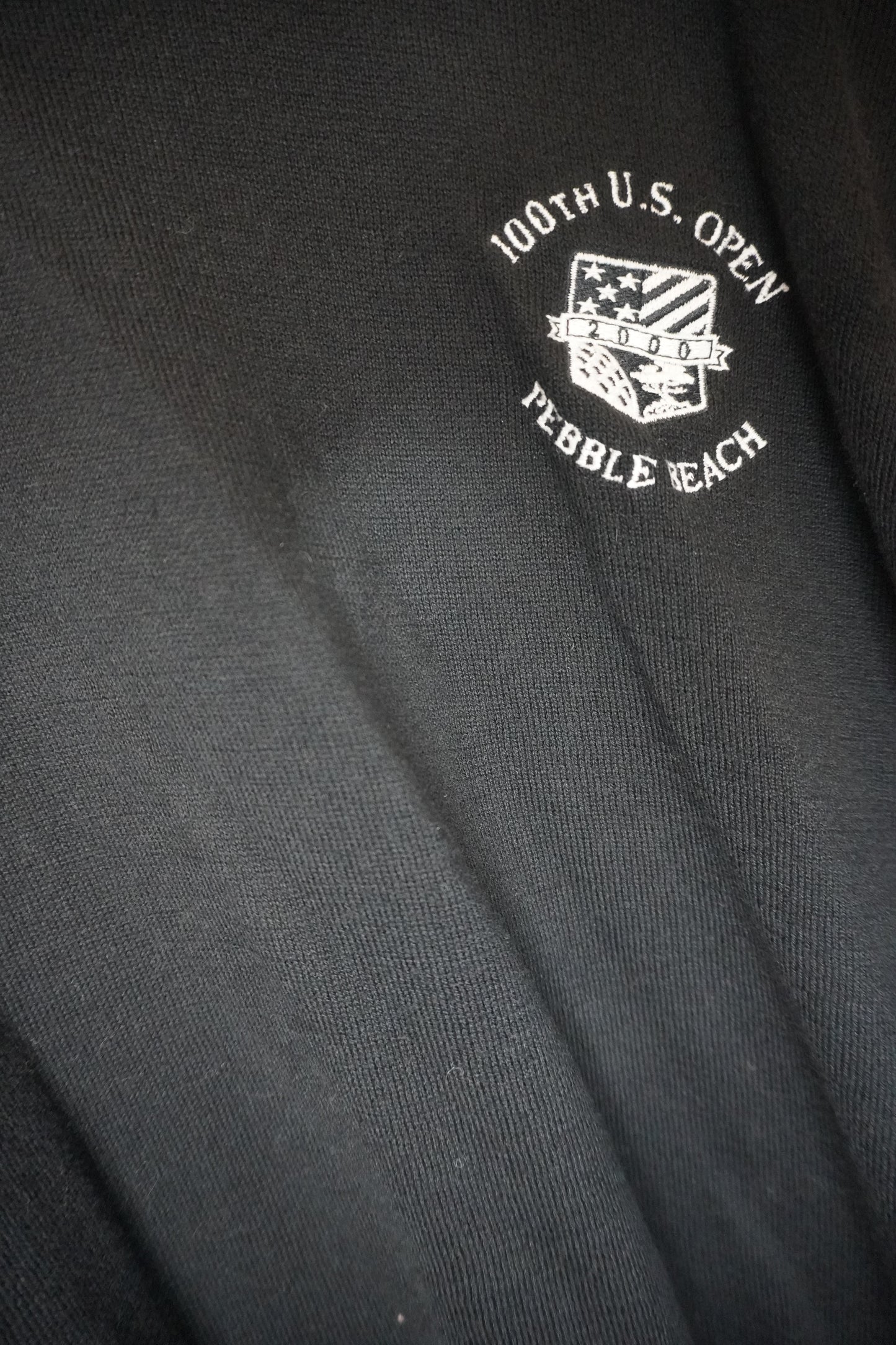 Pull col roulé noir logo blanc – BY PRMEC