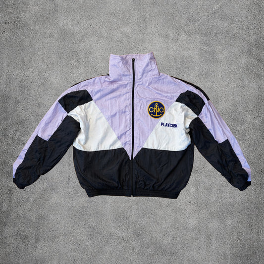 Veste sport vintage violet et noir - Playcrew - Taille S