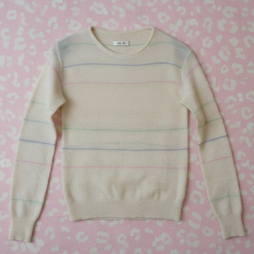 Pull blanc en maille – BY SARLOTTE