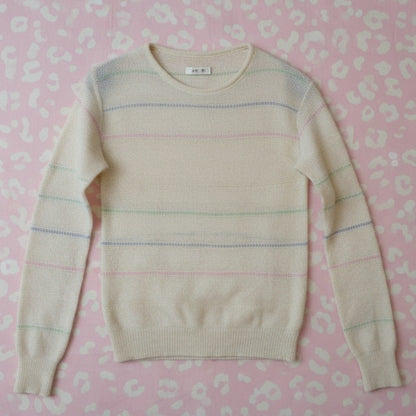 Pull blanc en maille – BY SARLOTTE