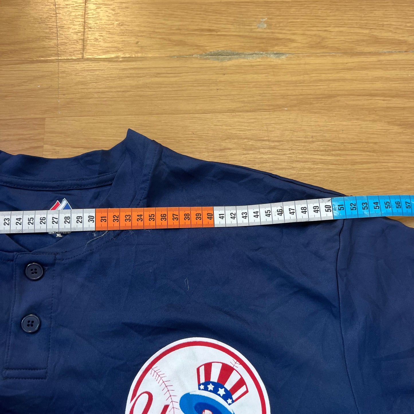 T-shirt baseball bleu - New York Yankees - Taille XL