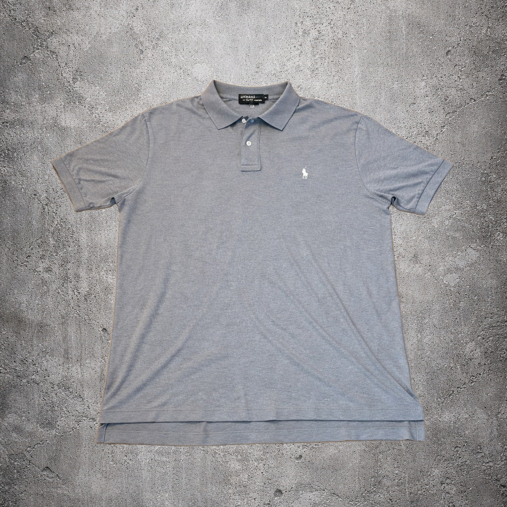 Polo gris-brun - Ralph Lauren - Taille L