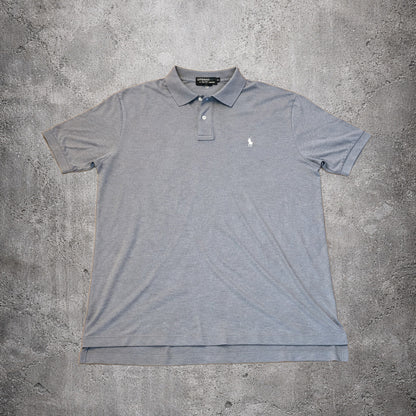 Polo gris-brun - Ralph Lauren - Taille L