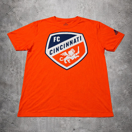 T-shirt orange - Adidas - Taille L