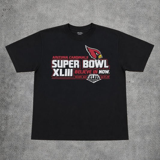 T-shirt noir Super Bowl XLIII - Reebok - Taille L