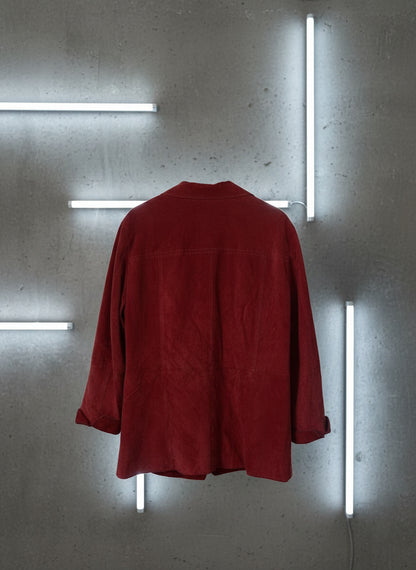 Surchemise en cuir rouge – By Jonathan - Taille 52