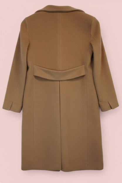 Manteau pastel rose double boutonnage – by Zainab