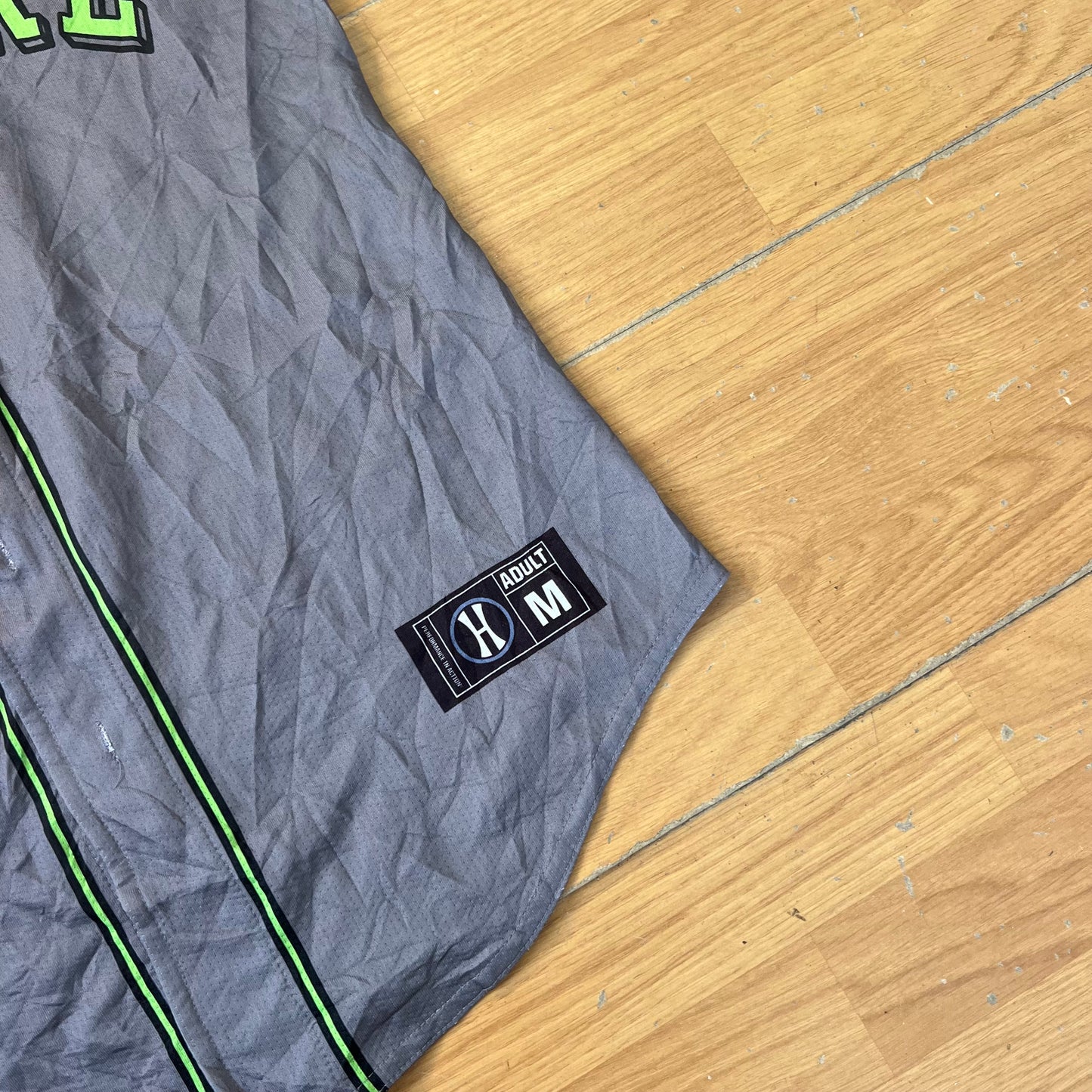 T-shirt baseball gris et vert - Sycamore - Taille M