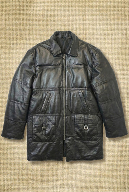 Manteau En Cuir - by FABSO - Taille : M