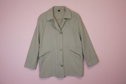Trench blanc mi-cuisse – by Zainab