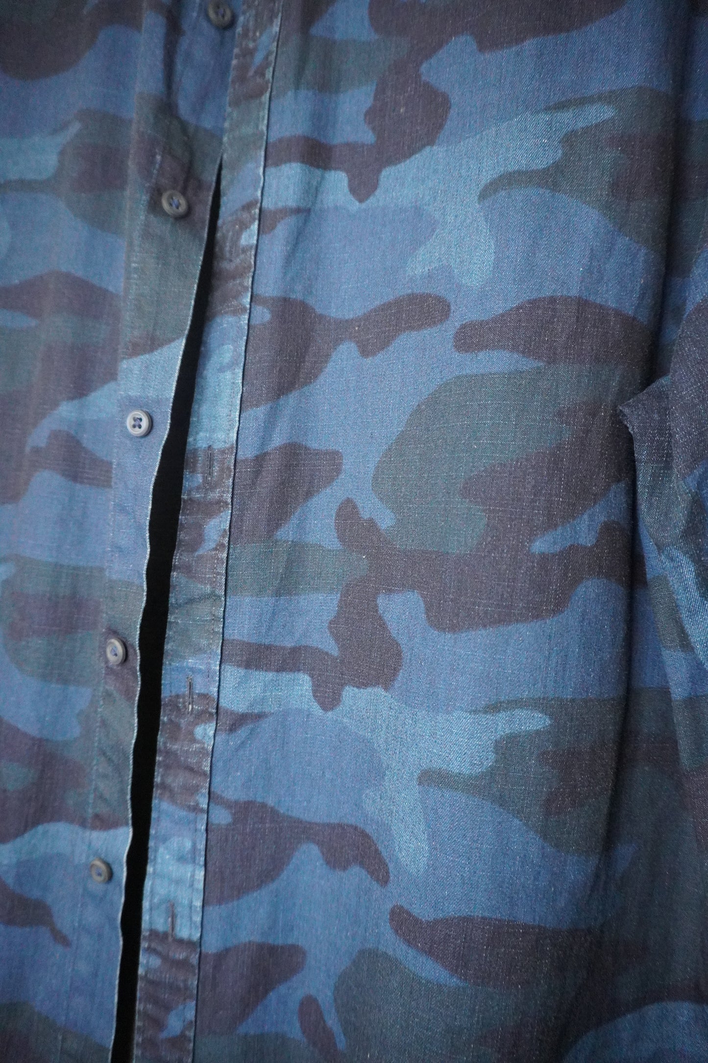 Chemise camouflage bleu foncé Tommy Hilfiger – Taille – M
