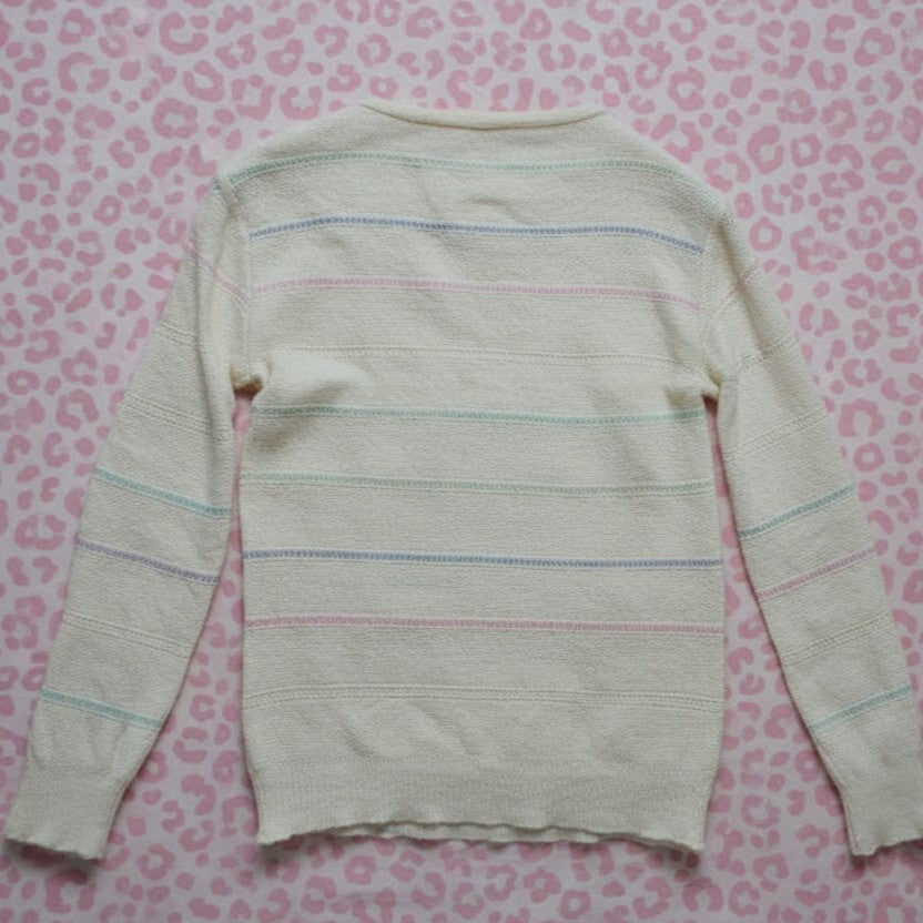 Pull blanc en maille – BY SARLOTTE