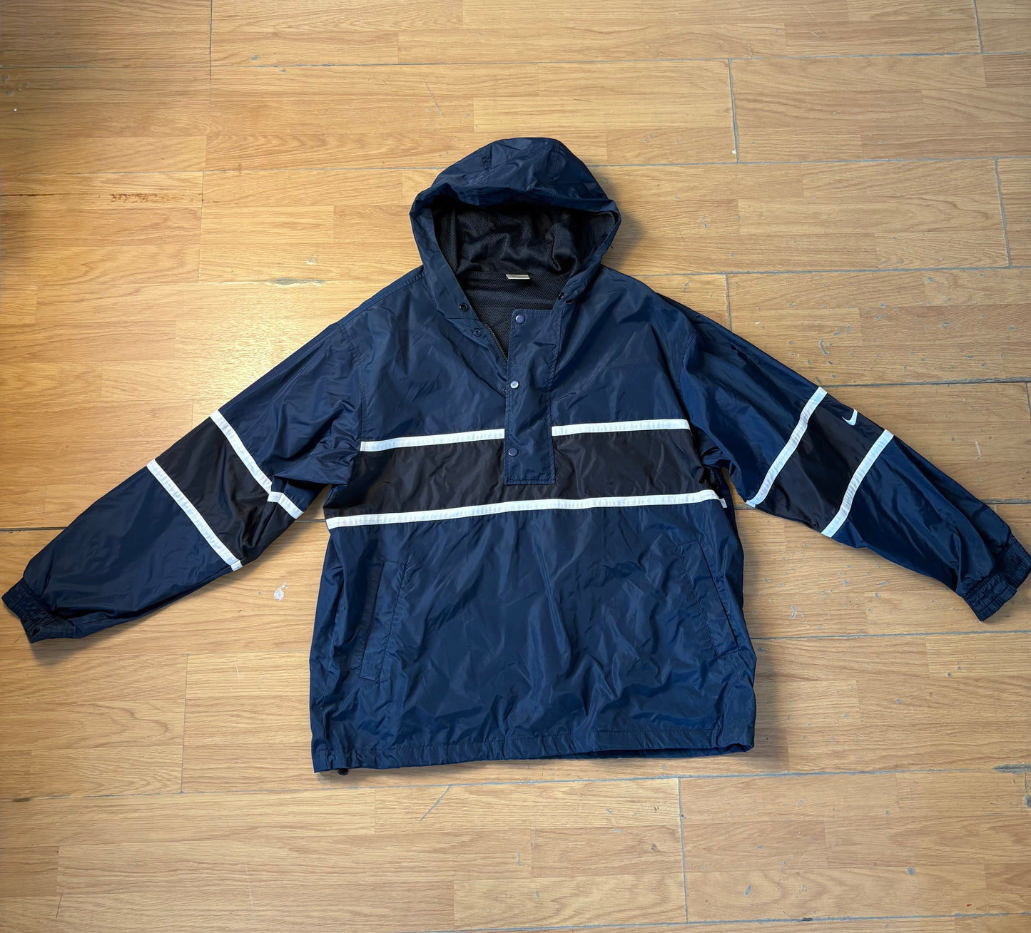 Veste coupe-vent bleue vintage - Nike - Taille XL