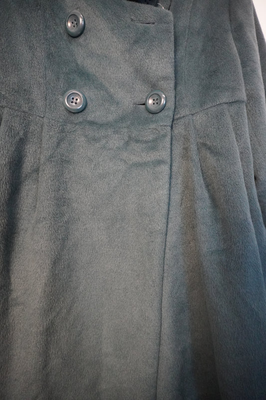 Manteau vert émeraude à coupe évasée – BY SARAH LANG