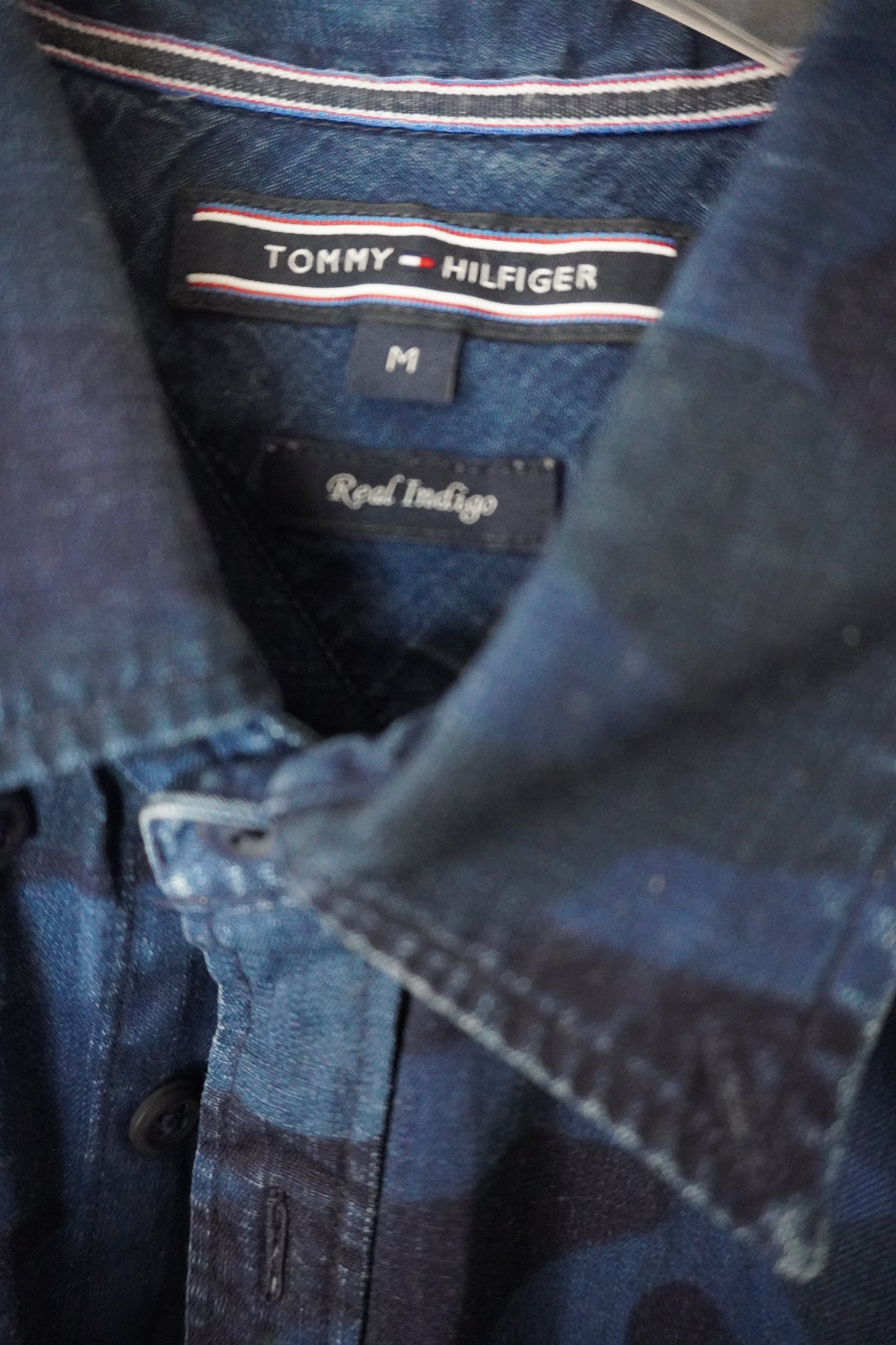 Chemise camouflage bleu foncé Tommy Hilfiger – Taille – M