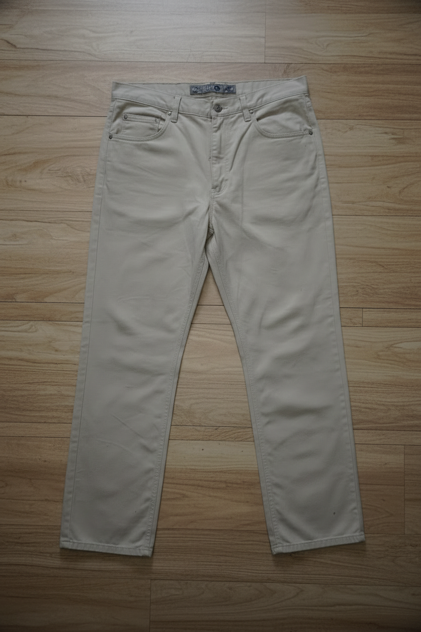Jean Écru 100% coton - by SS.CARMEN - Taille : 36/32