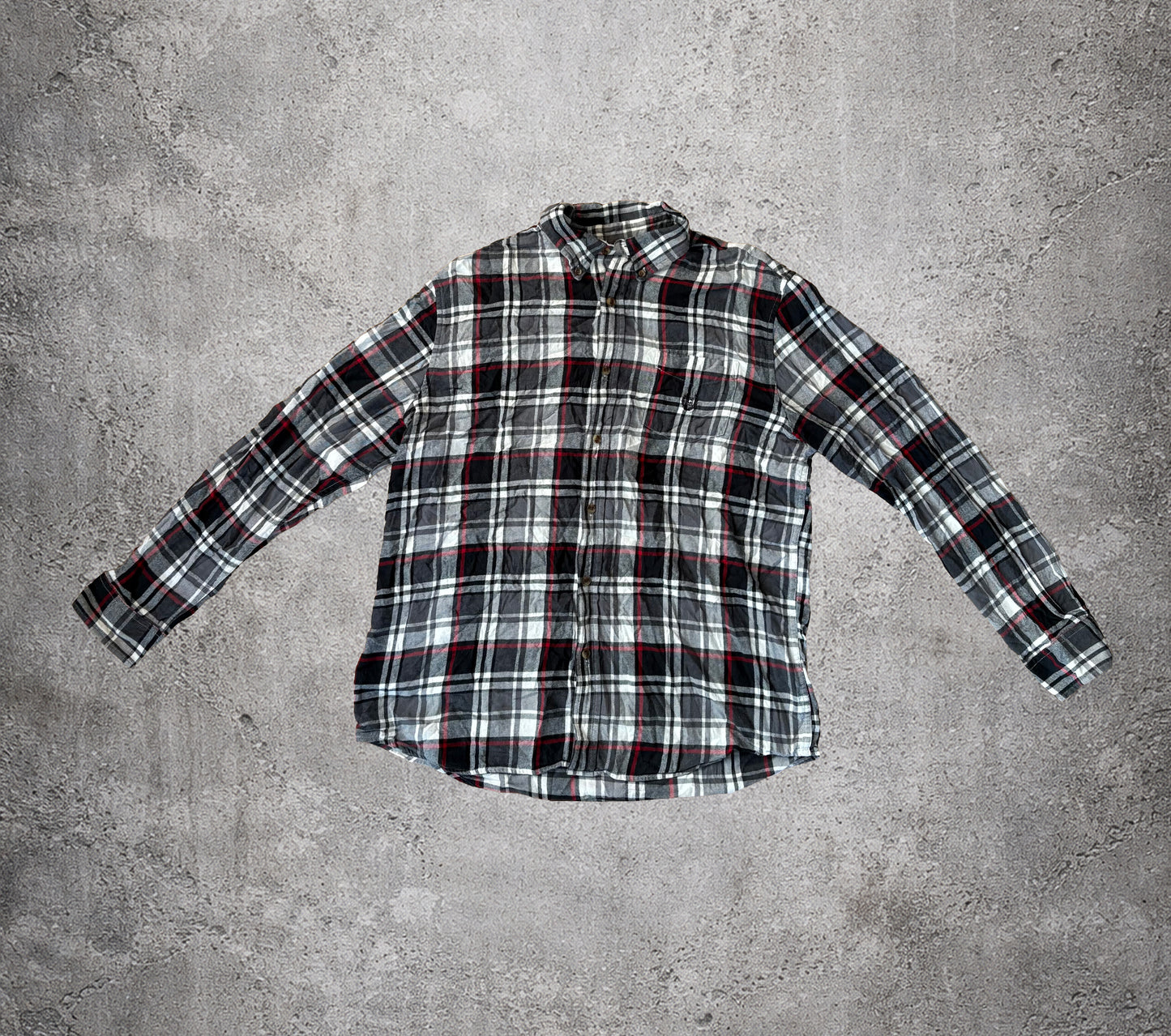 Chemise à carreaux rouge et noir - Chaps - Taille L