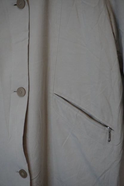 Trench blanc mi-cuisse – by Zainab