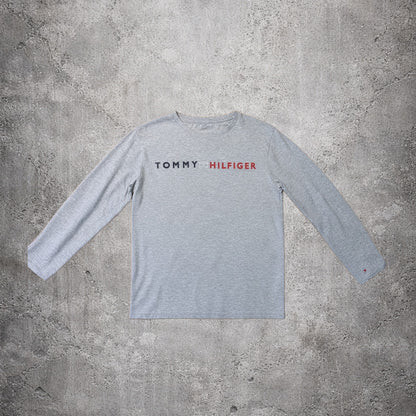 Top manches longues gris Tommy Hilfiger – Taille L