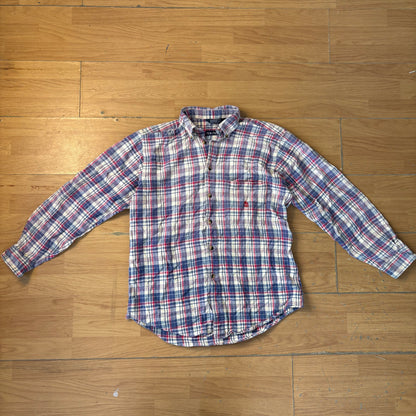 Chemise à carreaux rouge et bleu - Nautica - Taille M