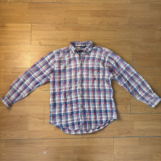 Chemise à carreaux rouge et bleu - Nautica - Taille M