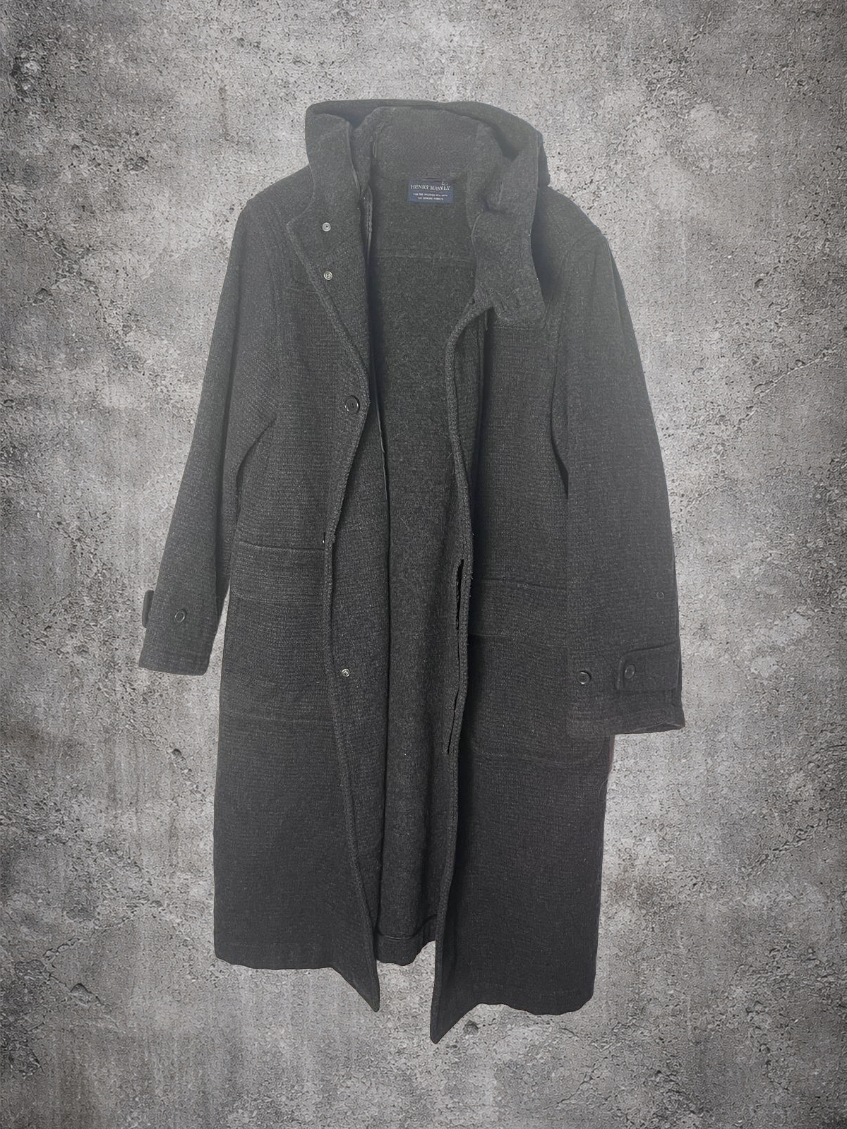Veste laine gris foncé Henry Mervey – Taille – L