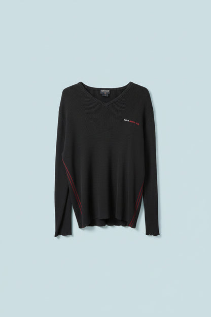 Pull noir logo blanc et rouge – BY PRMEC