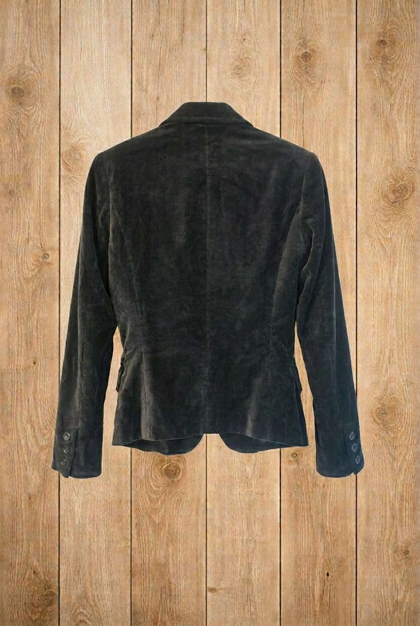 Blazer noir en velours – by Béatrice