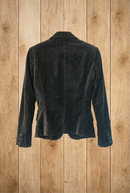 Blazer noir en velours – by Béatrice