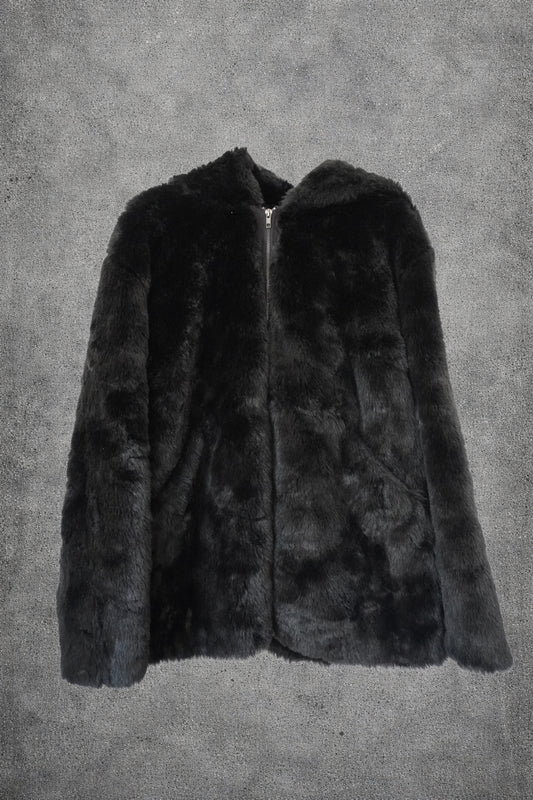 Manteau fourrure noir – Taille – M