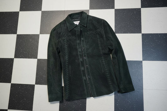 Chemise en daim noir – BY SARAH LANG