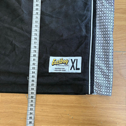 Maillot de basketball noir et blanc Eastbay – Taille XL