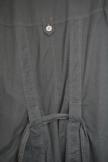 Modern Black Trench Long Fit – by BEATRICE