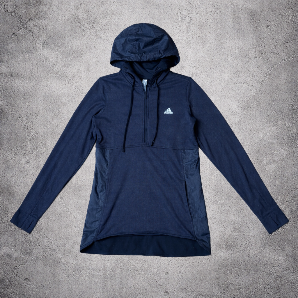 Hoodie quarter zip noir - Adidas - Taille S