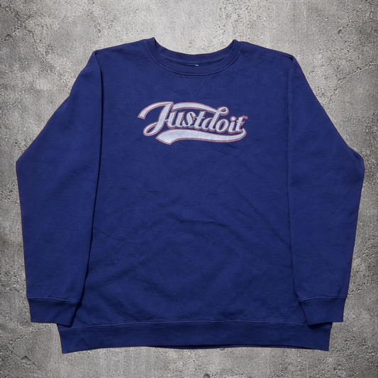 Pull crewneck bleu marine - Nike - Taille XXL