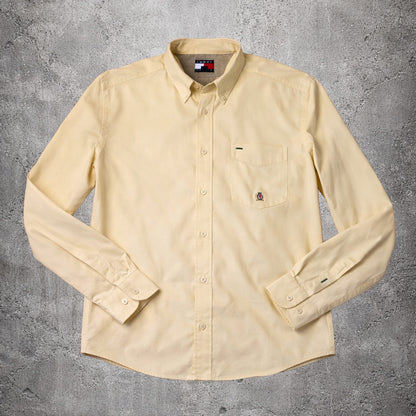 Chemise jaune pastel Tommy Hilfiger – Taille – XL