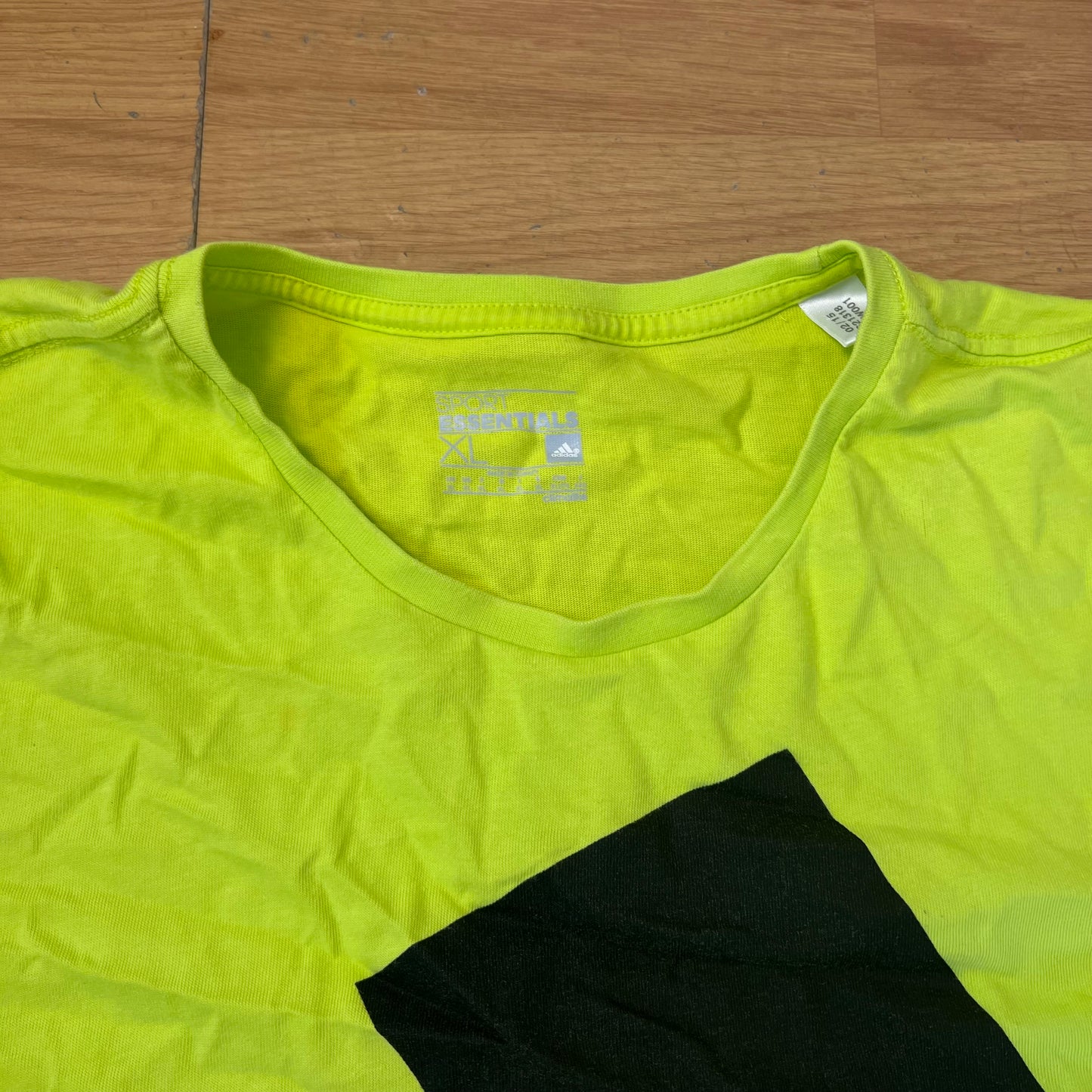 T-shirt vert fluo - Adidas - Taille XL