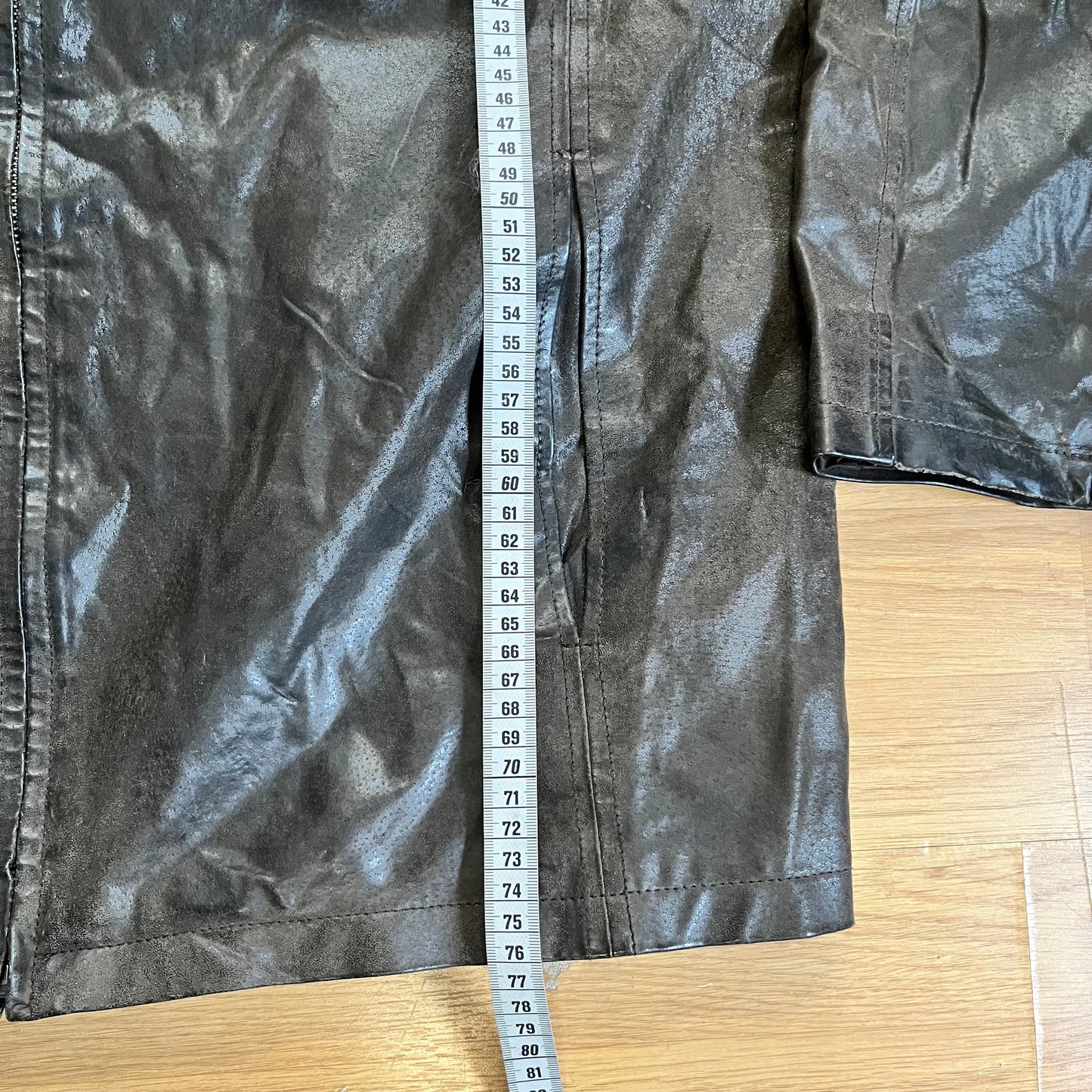 Veste en cuir Kostner marron – Taille L