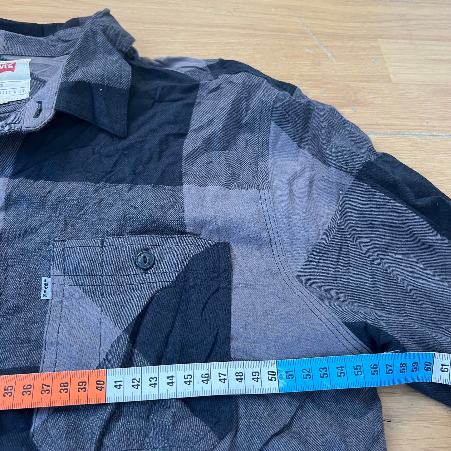 Chemise à carreaux noir et gris - Levi’s - Taille XL