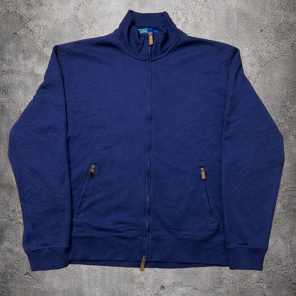 Pull zippé bleu marine - Polo by Ralph Lauren - Taille XL