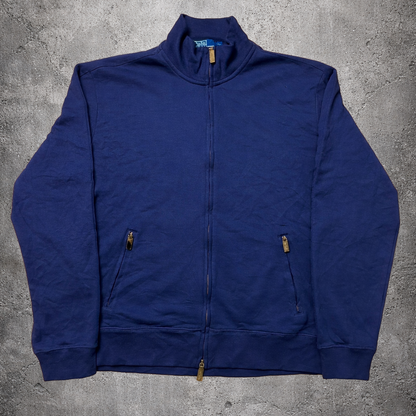 Pull zippé bleu marine - Polo by Ralph Lauren - Taille XL