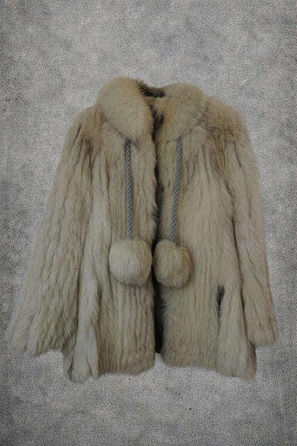 Manteau fourrure blanc – Taille – M