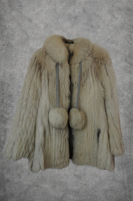 Manteau fourrure blanc – Taille – M
