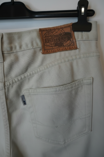 Jean Écru 100% coton - by SS.CARMEN - Taille : 36/32
