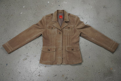 Veste en cuir marron clair – taille M