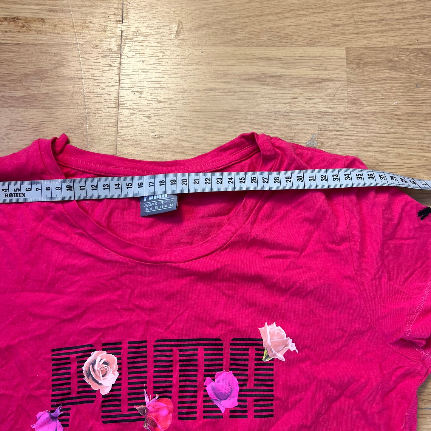 T-shirt rose vif - Puma (femme) - Taille M