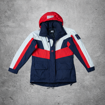 Manteau impermeable bleu et rouge - Helly Hansen - Taille S